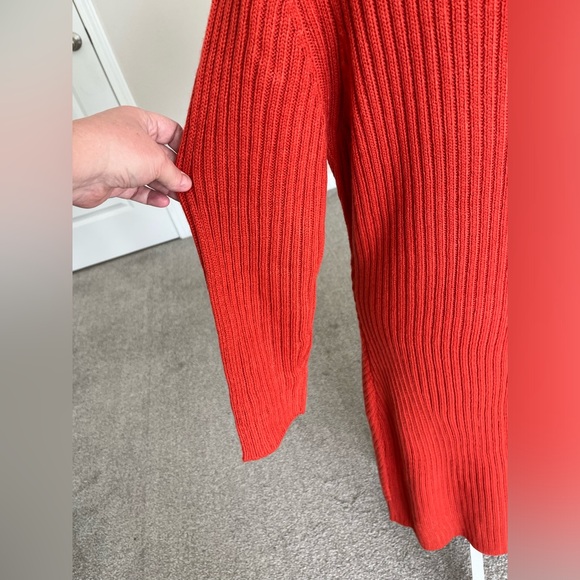EUC Luna Moon Sweater Dress Size Large Color Brick/ Deep Orange. - Picture 7 of 9